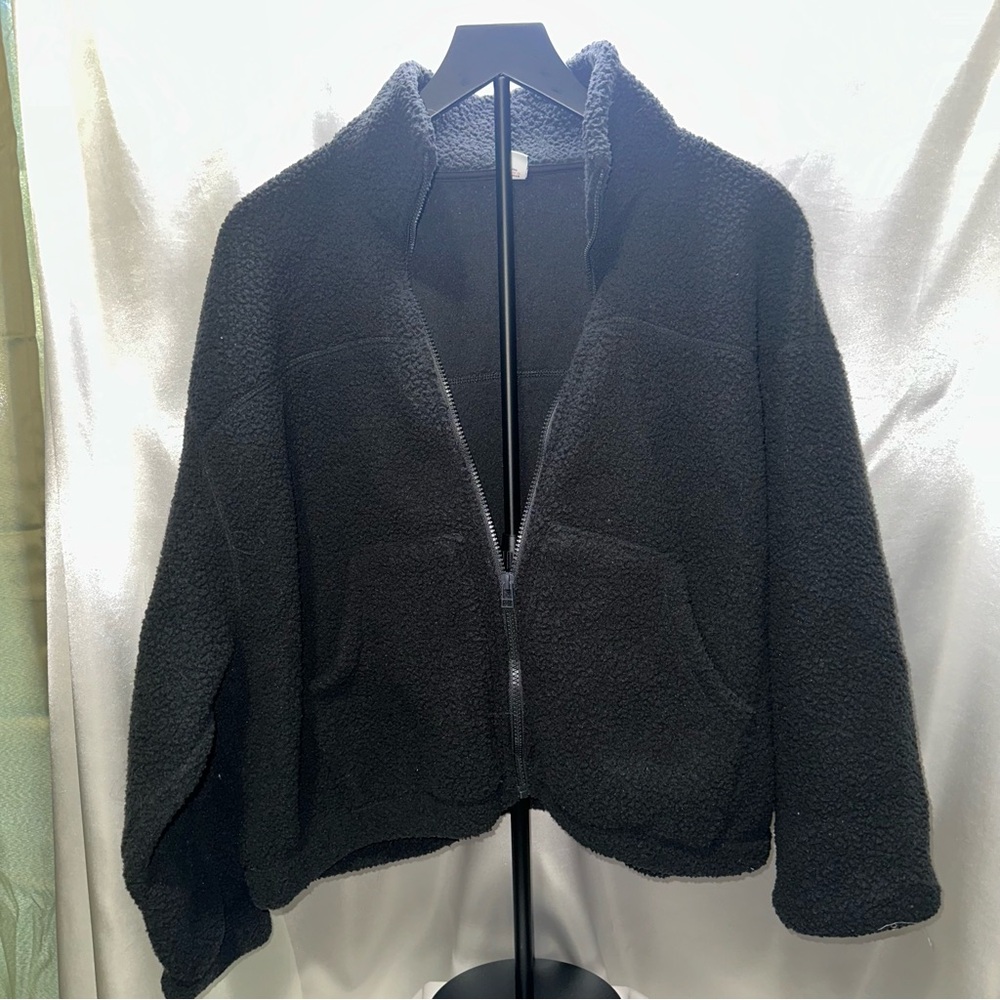 Old Navy Black Teddy Jacket